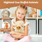Marysun Microwavable Highland Cow Stuffed Animal - Weighted Stuffed Animal Plush, Heating Pad, Cozy Gift for Girls|Women|Kids|Elderly People, 9.8in