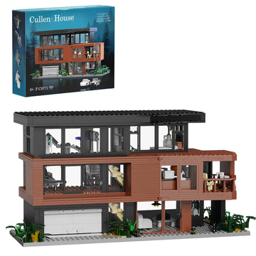 House Building Set Compatible with Lego Architecture Blocks Valentine Romance Films Fans House Creative Present for Adult Halloween Christmas (864