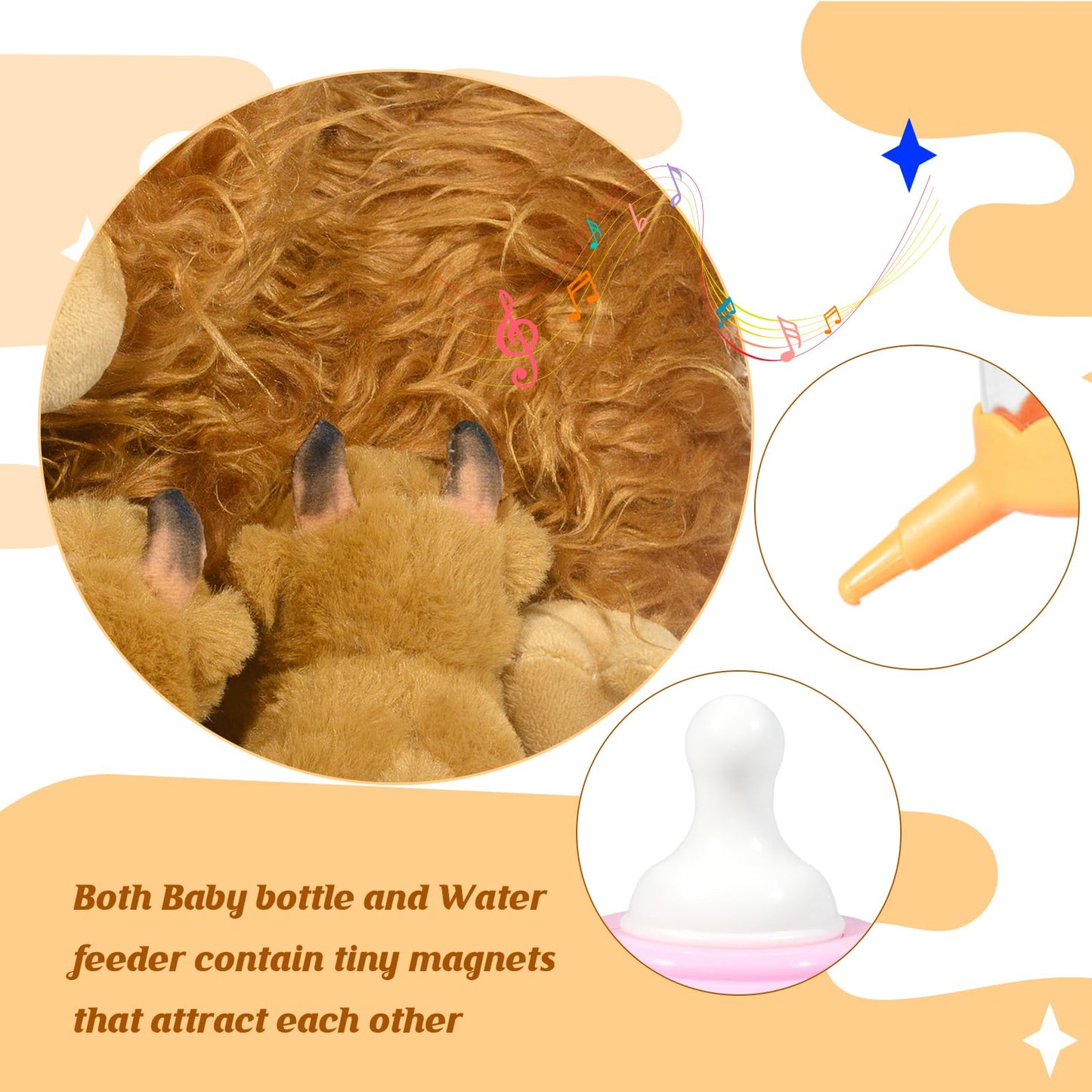 lonfypeng Nurturing Cow Stuffed Animal with 2 Plush Babies,Baby Stuffed for Girls and Boys Plushy Mommy Cattle with Baby Cattle for Birthday Party