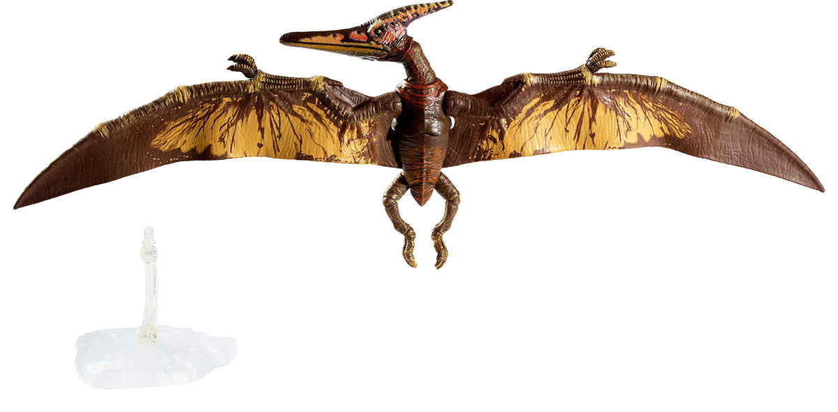 Jurassic World Toys Amber Collection Pteranodon 6-in Dinosaur Action Figure, Movie-Authentic Detail, Movable Joints & Figure Display Stand,