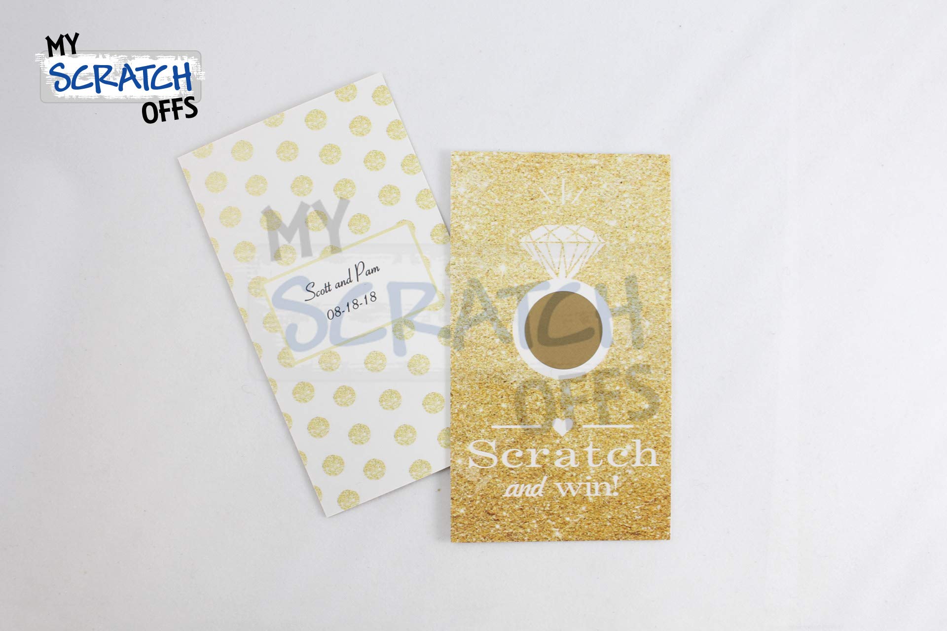 My Scratch Offs 0.70 in Gold Round Scratch-Off Stickers, 500 Pack