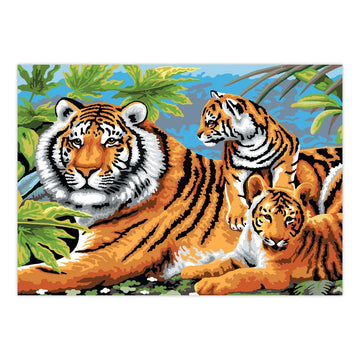 Royal & Langnickel Junior Large Paint by Number Kit 15.25"X11.25", Tiger & Cubs
