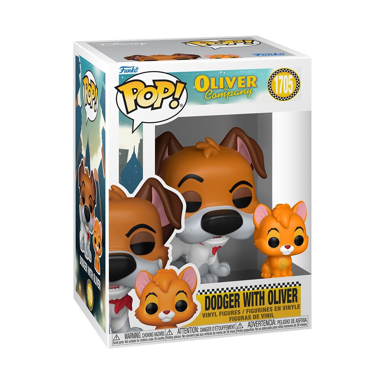 Funko POP! & Buddy: Disney Oliver & Company - Dodger (1 in 6 Chase Chance)