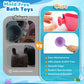 Baby Bath Toys for Kids Ages 1-3 9PCS Toddler Bath Toys Mold Free for 2-4 with Watering Can & Stacking Cups Colorful Bathtub Pool Water Toys for 1+