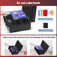 ProCase Toploader Storage Box with 6 Removable Dividers, Sports Card Hard Carrying Case with 16 Colorful Divider Tab For 3”×4” 35PT Rigid Cards, 600+