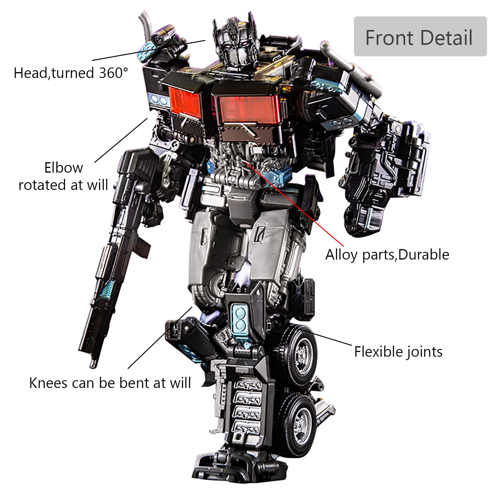 QCCX Car Robots Toys, Deformation Action Figures for Kids Boys Girls 6 Age+, Transformed into Toy Cars