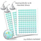 Little Hatchling Cute Sea Turtle Sea Life Baby Shower Sticker Bundle Kit - 429 pieces!!! Includes 60 2" Circle Stickers for Favors & Goodie Bags, 45