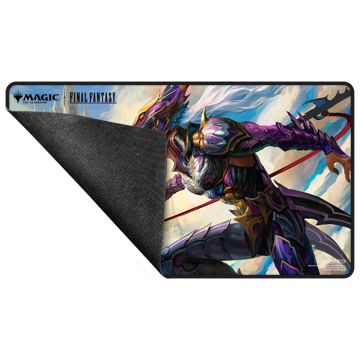 Ultra PRO - Final Fantasy x Universes Beyond Kain Highwind Black Stitched Playmat for Magic: The Gathering | Card Game Playmat, Final Fantasy