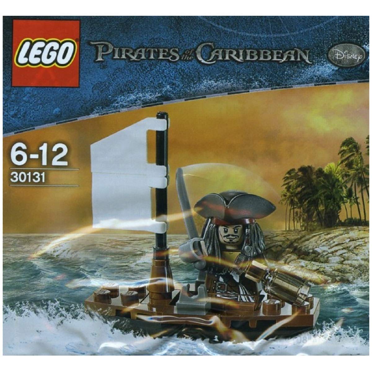 LEGO Pirates of the Caribbean 30131 JACK SPARROW Minifigure with Raft