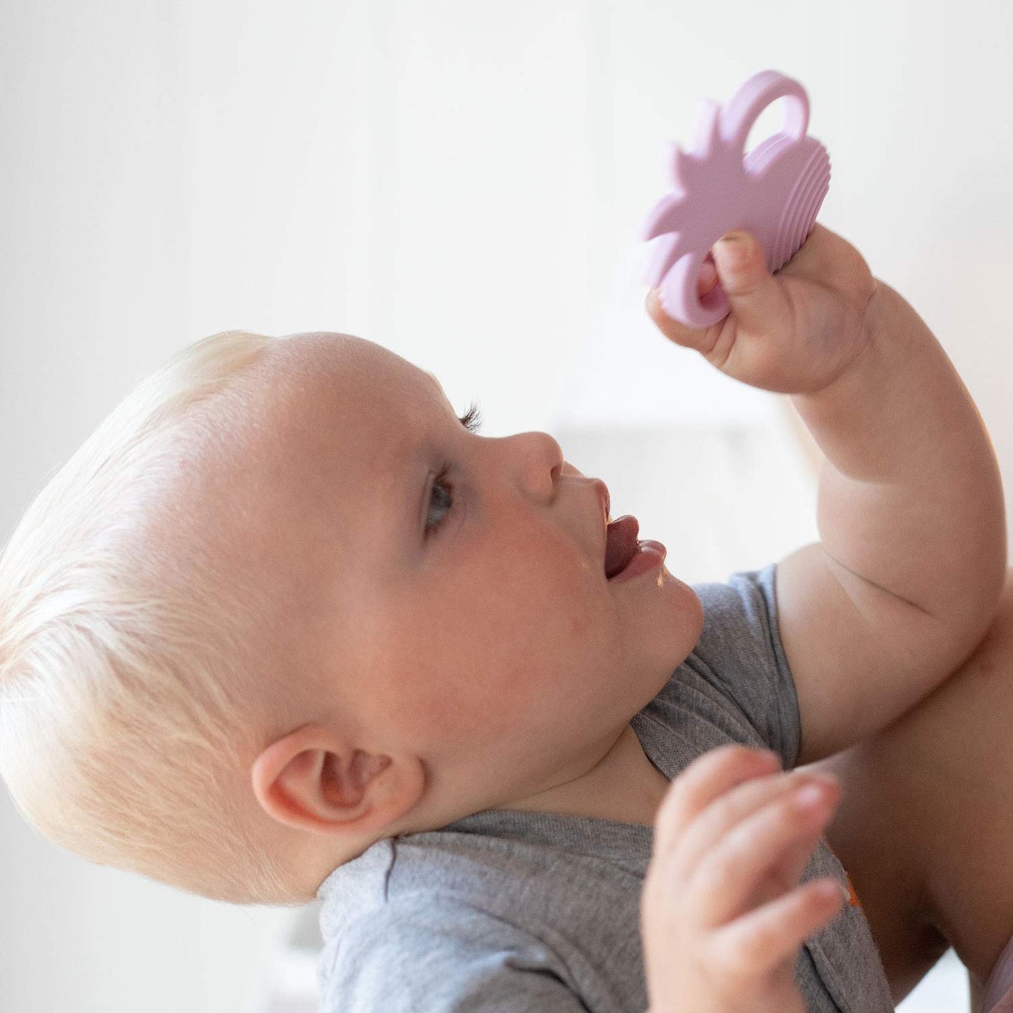 Sisilia BPA Free Silicone Teething Toys | Octopus (Pink)
