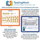 TestingMom.com Gifted Learning Flash Cards Math Concepts for Pre-K to Kindergarten Addition, Subtraction, Counting, & More for CogAT, Iowa Test, NNAT