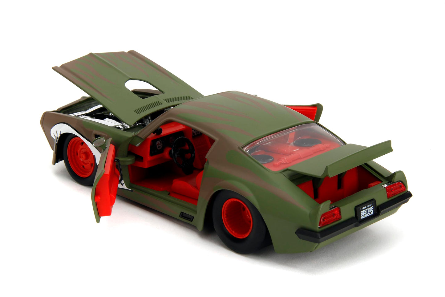Jada Bigtime Muscle 1:24 1972 Pontiac Firebird Die-Cast Car, Toys for Kids and Adults(Primer Green)