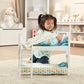 Melissa & Doug Mine to Love Wooden Play Bunk Bed for Dolls up to 18 inches-Stuffed Animals - White (2 Beds, 17.4”H x 9.1”W x 20.7”L Assembled and
