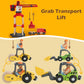 JugueteLand 104 Pcs Wooden Train Set for Toddlers, Magnetic Trains with Track for Kids Ages 3-6, Compatiable with Major Brands, Construction Railway