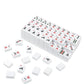 Bucher&Rossini American Mahjong Set, 166 Mahjong Tiles with Travel Case, Mahjong Game Set with Mah Jong Accessories, White Mahjong Tile