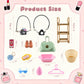 93 PCS Miniature Dollhouse Accessories Dollhouse Bathroom and Makeup Set with Towel Toothbrush Shampoo Toiletries Mini Perfume Shoes Backpack for Girl