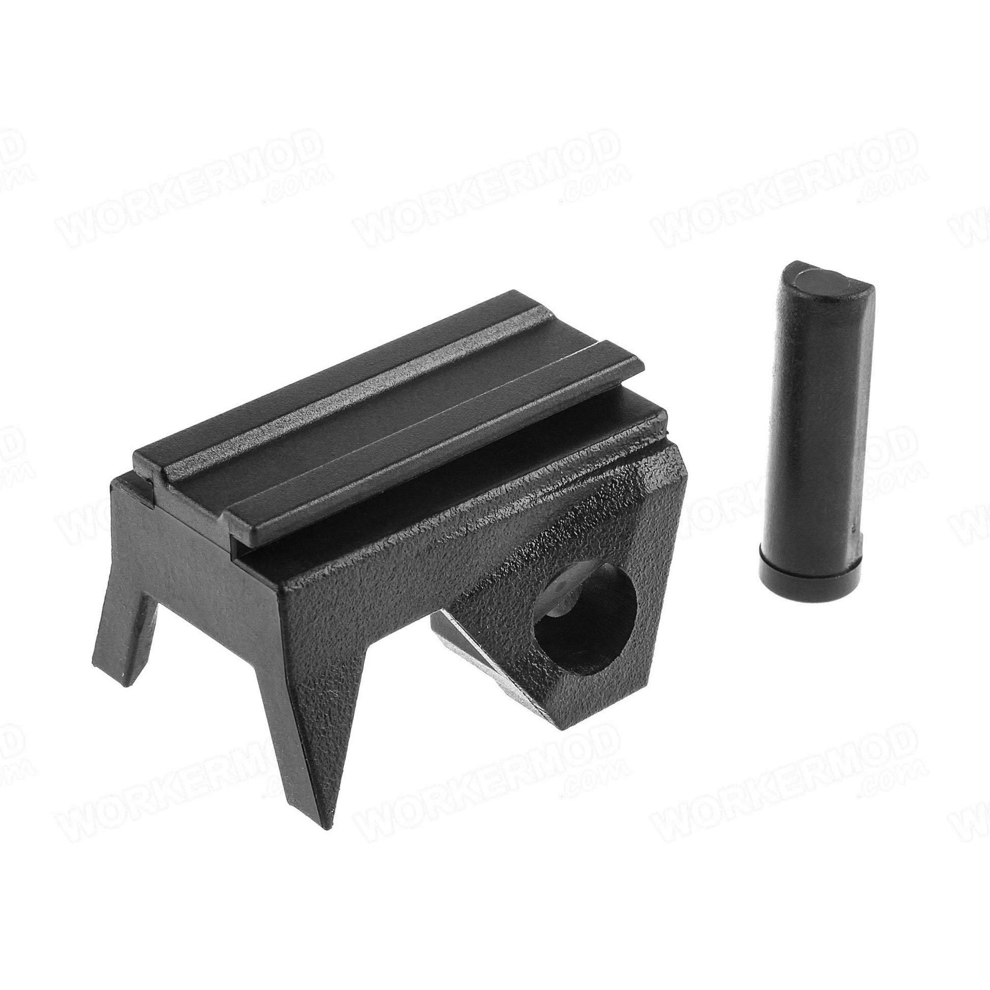 WORKER Top and Side Rail Adapter Picatinny Base Set for Nerf Stryfe Modify Toy Color Black