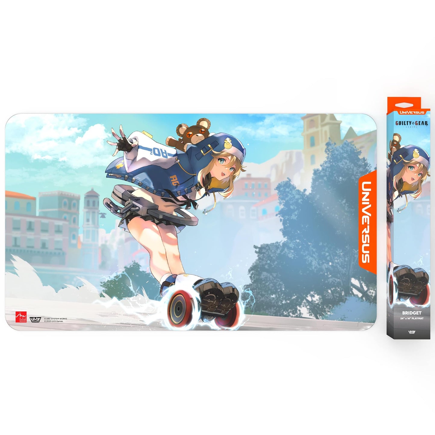 UniVersus: Guilty Gear - Strive - Playmat: Bridget - 24x14 Neoprene Mat, Exclusive Character Art, Tabletop Trading Card Game Accessory, Collectible