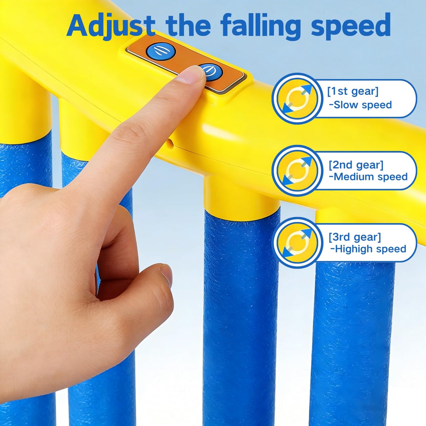 Reflective Drop Stick Challenge Game,2026 Upgrade Hand Eye Coordination Training,Hand Eye Coordination Reflex Training Toy, 3 Adjustable Speed Modes