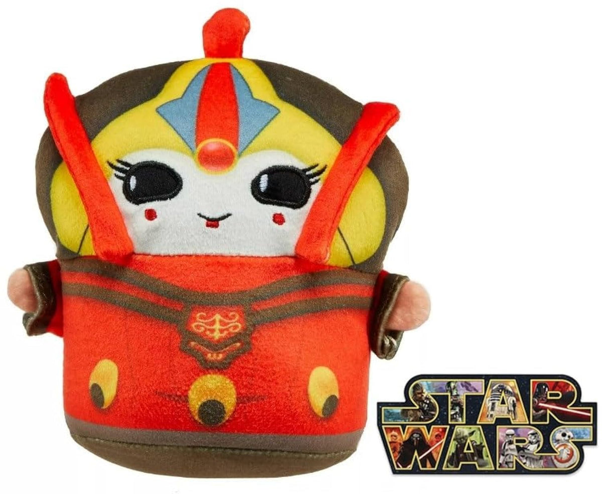 STAR WARS Cuutopia Plush 5-inch Toy, Rounded Soft Pillow Doll Inspired with Bonus Sticker (Queen Amidala)