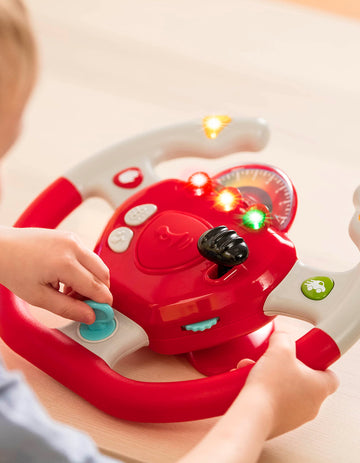 Battat Toy Steering Wheel, Geared to Steer Interactive Car Toy, 1 Pieces