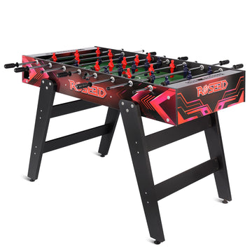 46" Full Size Foosball Table, Soccer Game Table with Footballs for Game Room, Adults Kids Family