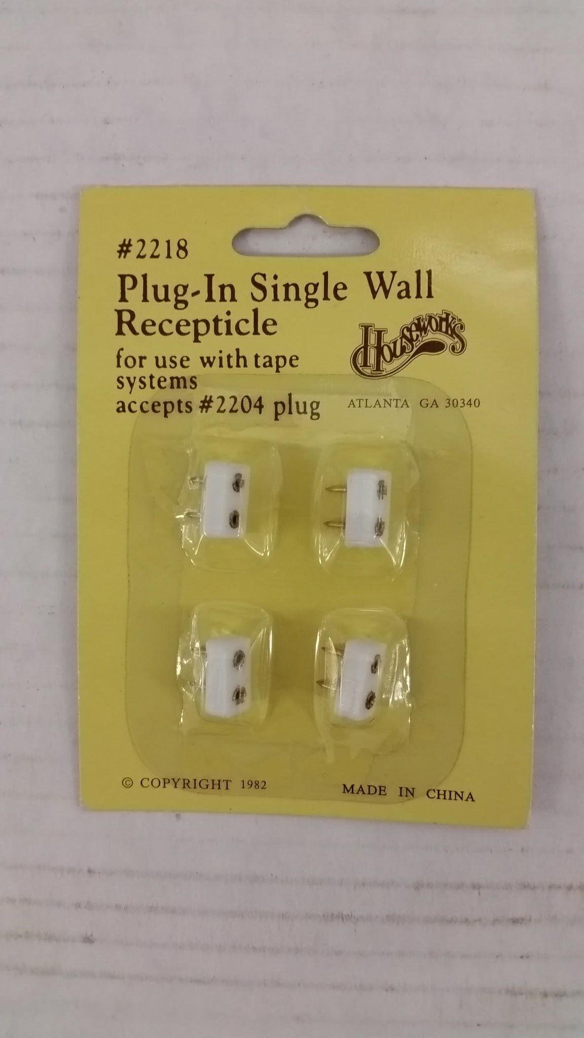 Dollhouse Plug-In Single Wall Receptacles