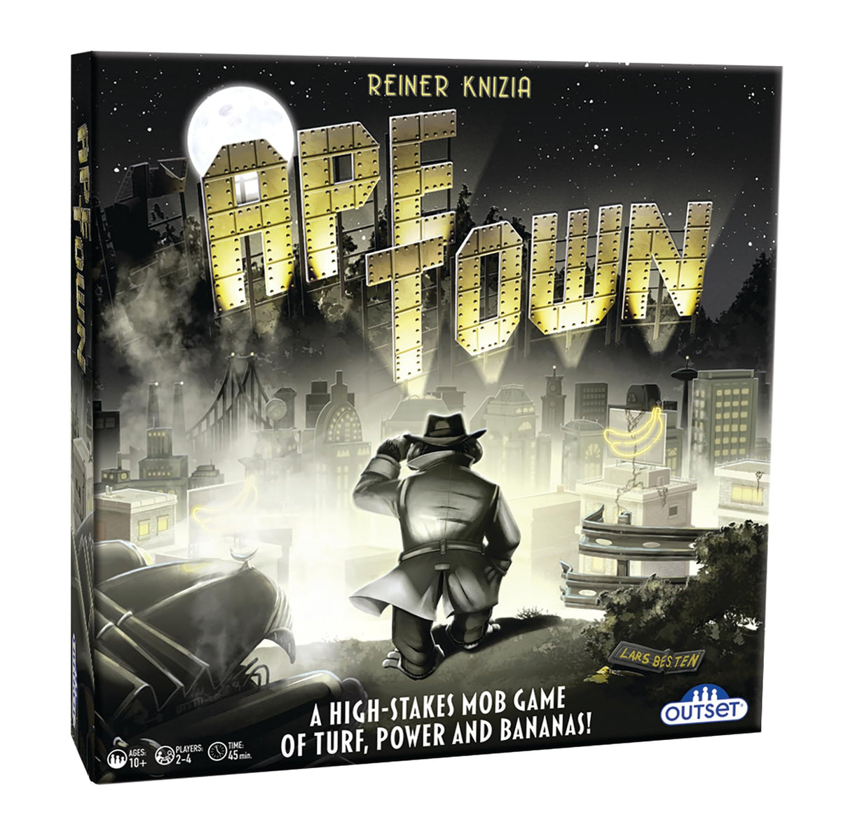 Ape Town by Reiner Knizia - for 2 to 4 Players Ages 10+ - Area Control Tile Laying Board Game