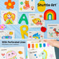Shuttle Art Paint with Water Coloring Book for Kids, 25 Sea World Themed Pages with 2 Brushes, Mess-Free Watercolor Paint Set, Travel-Friendly Art