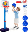 LAO XUE Toddler Basketball Hoop Set,Adjustable Kids Basketball Goal