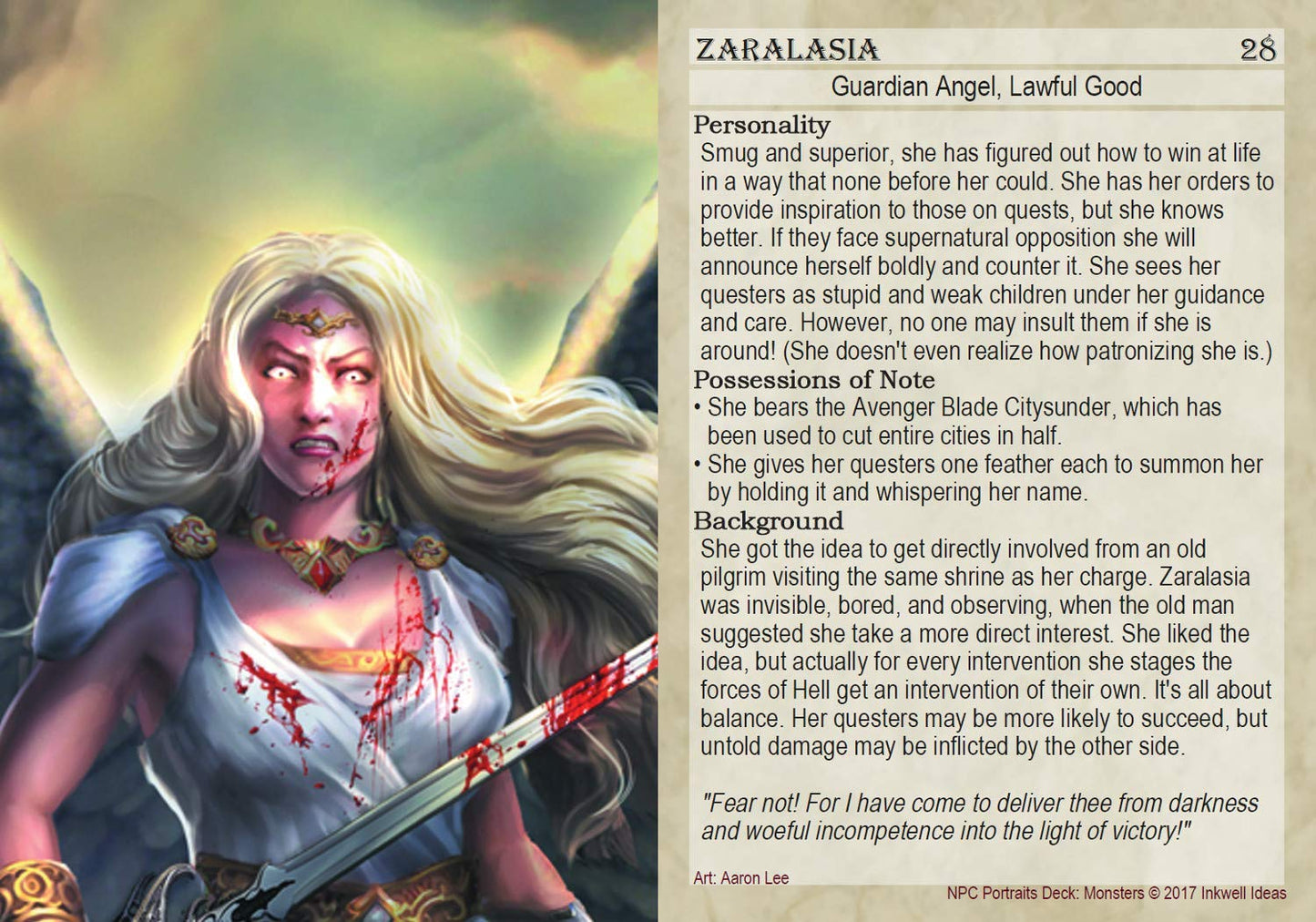 NPC Portraits Deck: Monsters