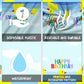 GZBJMYGS uck Happy Birthday Tablecloth Duck Animal Plastic Supplies Animal Theme Baby Shower Boys Girls Blue Birthday Party Supplies Party Picnic