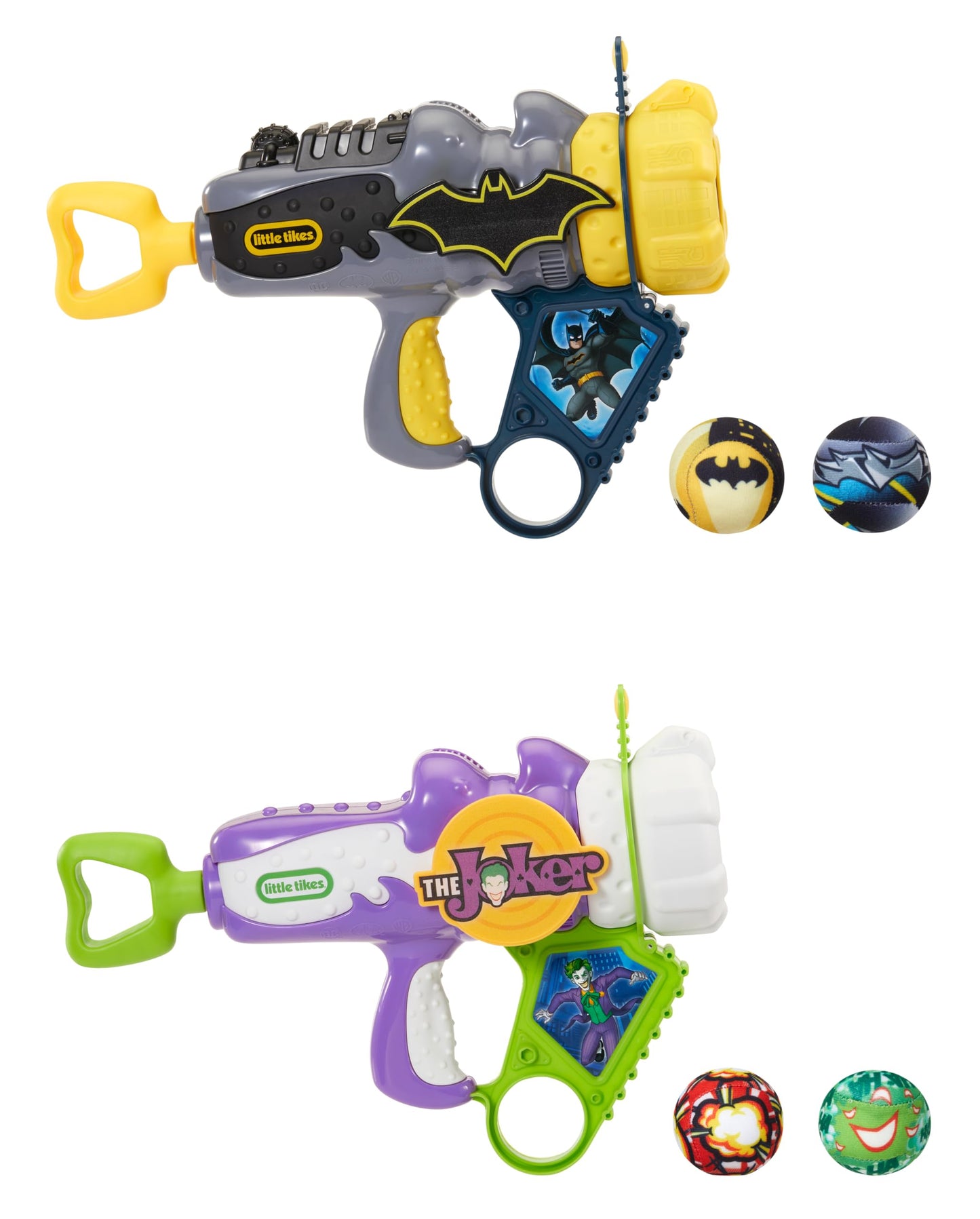 Little Tikes Batman & The Joker Boom Blaster 2 Pack, DC Active Play Toy Blasters, for Boys and Girls Ages 3+ Years