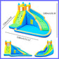 Doctor Dolphin Inflatable Water Slides for Kids Backyard, Water Bounce House with Slide, Waterslide Bounce House Outdoor and Indoor, Bouncy Castle