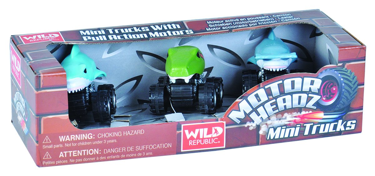 Wild Republic Motor Headz Mini Aquatic Action Toys Set - 5"