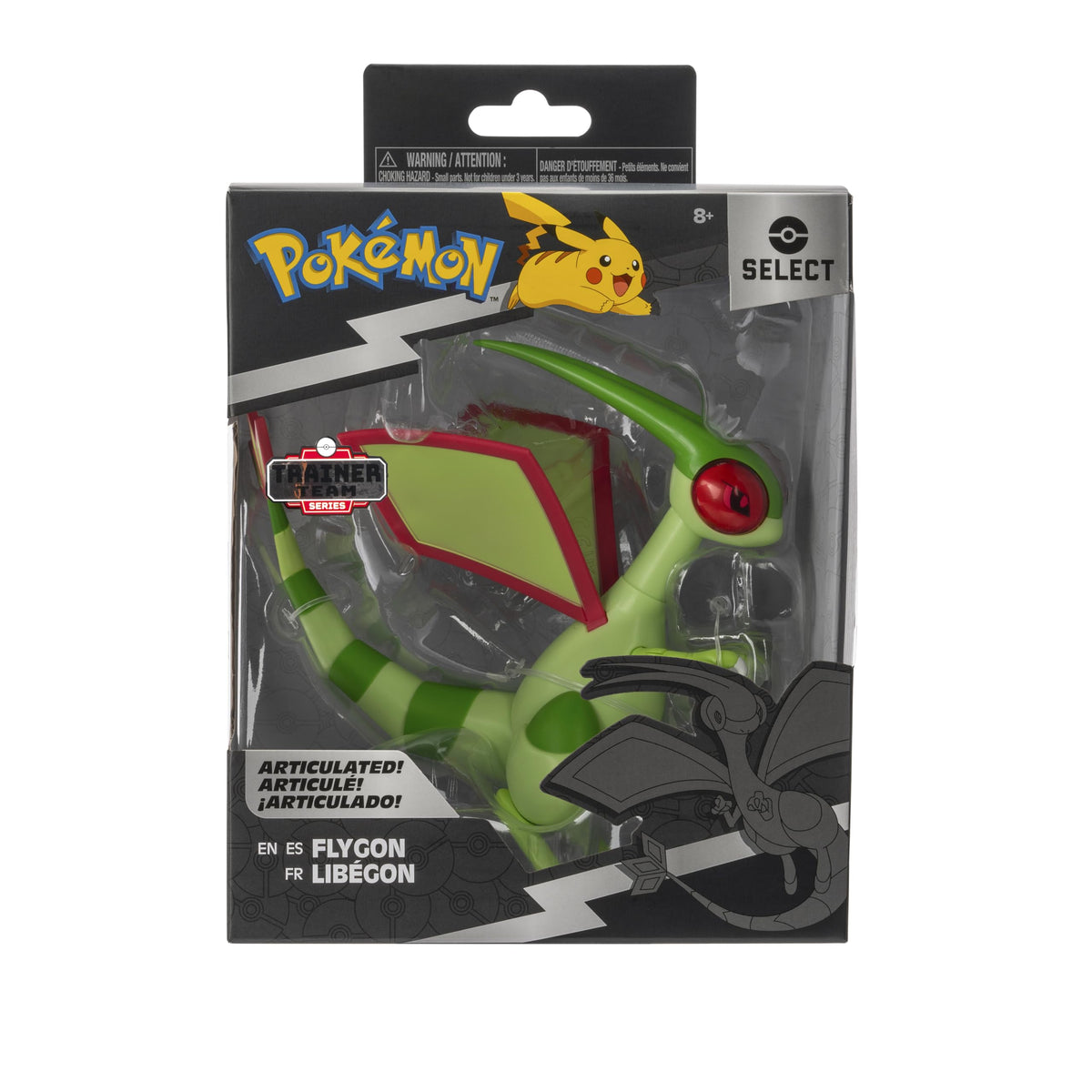 Pokémon Select Flygon - 6-Inch Super-Articulated Figure with Over 15 Points of Articulation