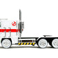 Jada Transformers G1 Optimus Prime Big Rig with Ghostbusters Ecto-1 Graphics - Die-Cast Vehicle - 1:24 Scale, Opening Doors, Hood & Trunk, Rubber