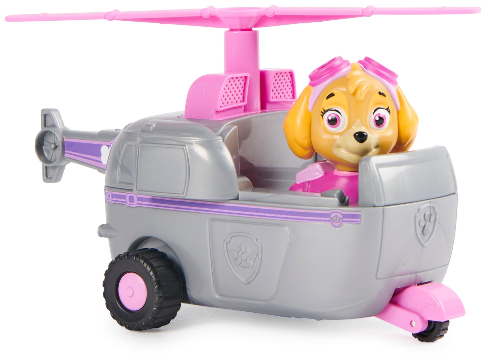 Paw Patrol - Vehicle Figure Stella - Car 15 cm Collectible Figurine Toy - Recycled Plastic Toy - Children's Car - Children's Toy 3 Years and Above