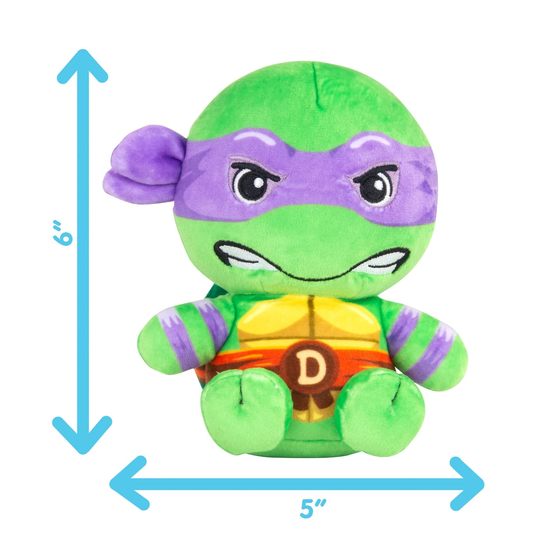 Club Mocchi-Mocchi- Teenage Mutant Ninja Turtles Plush - TMNT Donatello Plushie - Ninja Turtle Stuffed Animal Toys and Room Decor - Plush Collectible