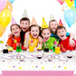 Party Tableware For Cute Mouse,16 pcs Paper Plates (8pcs 9 inch and 8pcs 7inch)-20 Napkin and Table Cloth 86” x 52”,Girl Cute Mouse Birthday Party