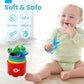 Cylazo Count Learning Montessori Toys for Toddlers 3 Year Old Cloth Toddler Fishing Game with Stacking Cups,Baby Toy 12-18 Months 1 2 Year Old Boy