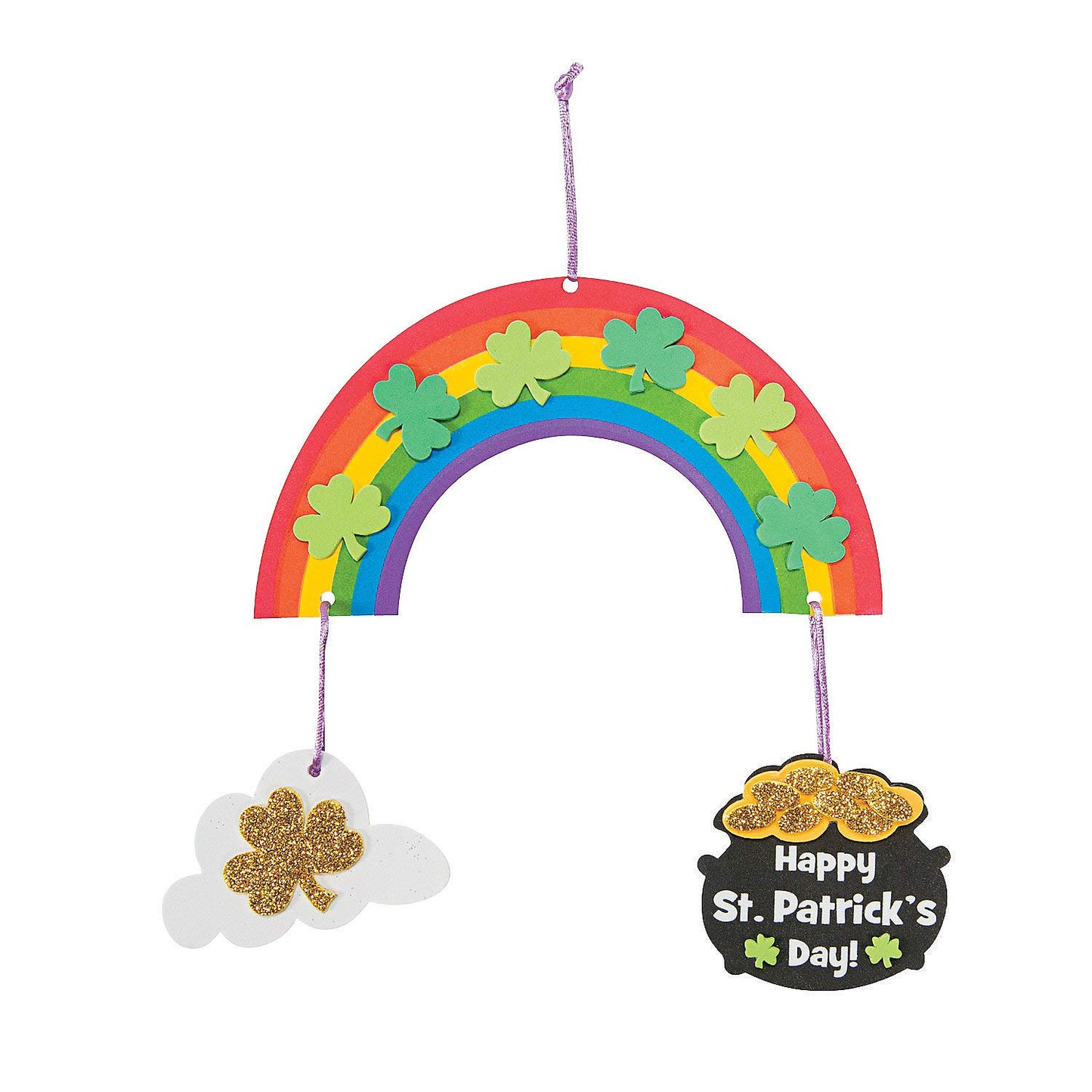 St Patrick's Day Mobile Craft Kit - Makes 12 - DIY Crafts for Kids