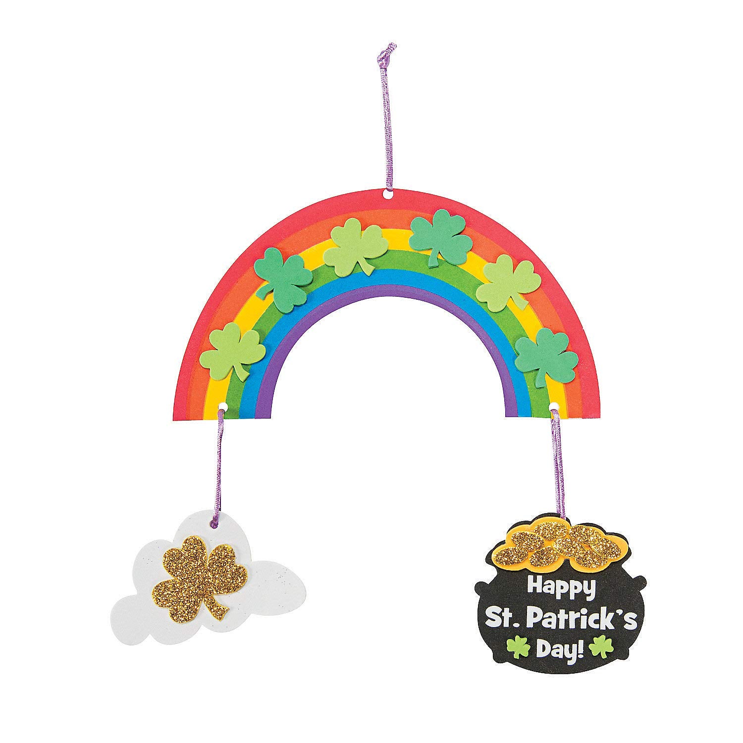 St Patrick's Day Mobile Craft Kit - Makes 12 - DIY Crafts for Kids
