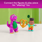 Fisher-Price Barney’s World Preschool Toy Barney’s Friend David & Barney 3-Piece Figure Set for Pretend Play Kids Ages 3+ Years