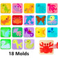Kidisego Aqua Fairy Water Gel Kit for Kids, Magic Water Elf Toy Kit with 12 Colors 18 Molds 6 Pack of Magic Powder, Crate Your Own Magic Elf Kit Water