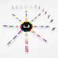 JOYOUSLIFE Mexican Train Dominoes with Numbers, Color Double 12 Numerical Domine Set for Adults and Family, Classic 91 Tiles Board Grame with Aluminym