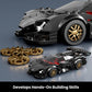 Super Sports Car Building Set with Display Case, 355 Pcs Toy for Ages 8+