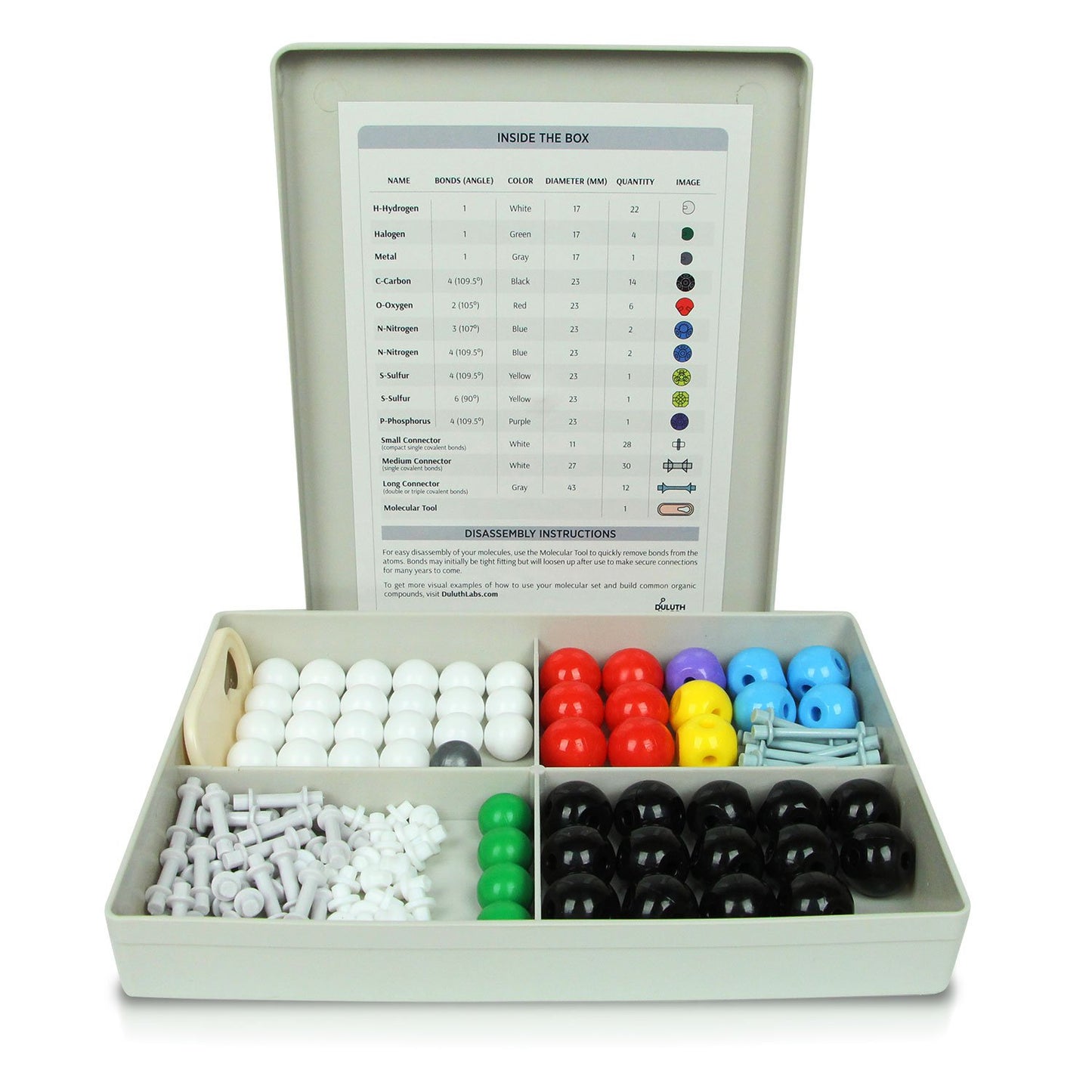Duluth Labs Organic Chemistry Model Student Kit - (125 Pieces) - MM-003