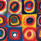 EuroGraphics Color Study of Squares and Circles, 1913 by Kandinsky Puzzle (1000-Piece), Model:6000-1323 , Red