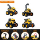 Construction Truck Toys for Boys - 4 Pack Excavator, Mixer, Crane, Dump Trucks Push and Go Friction Powered Cars Monster Trucks Toy for Kids Birthday